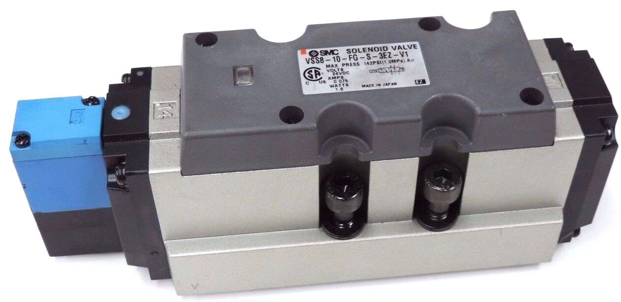 NEW SMC VSS8-10-FG-S-3EZ-V1 SOLENOID VALVE VSS8-10FGS3EZV1, .075AMP 24VDC 1.8W