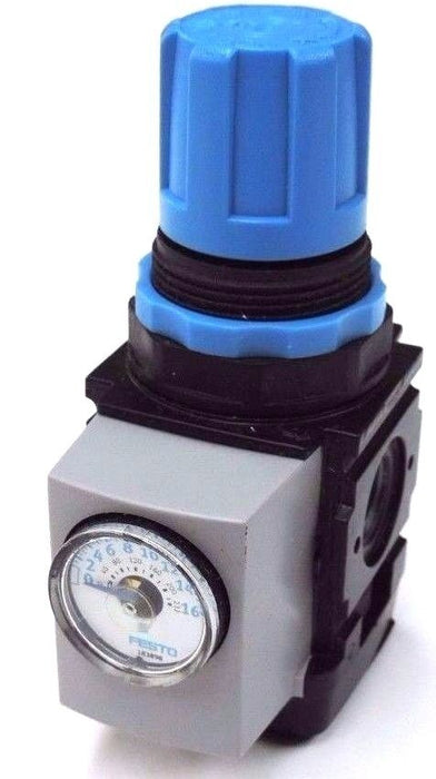 NEW FESTO LR-M1-G1/4-10GI PRESSURE REGULATOR 21 BAR 300 PSI, LRM1G1/410GI