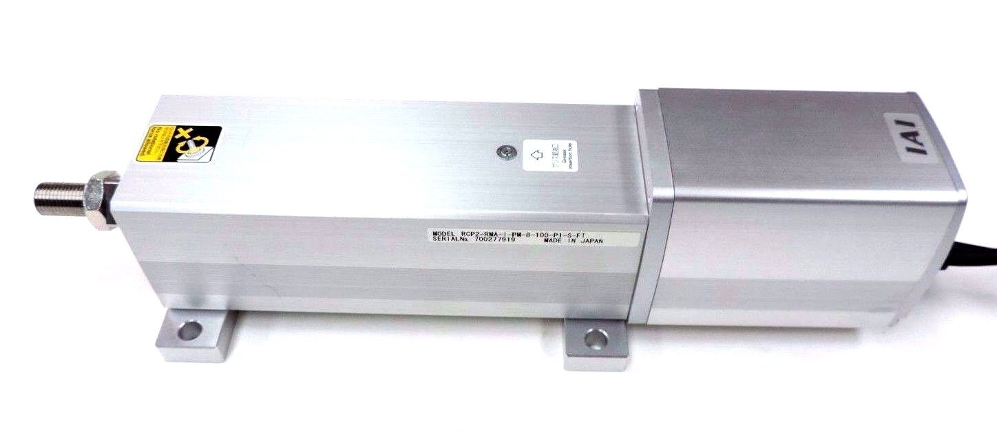 NEW IAI ROBO CYLINDER RCP2-RMA-I-PM-8-100-P1-S-FT ACTUATOR CB-RCP2-MA030 CABLE
