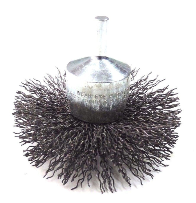 NIB MARYLAND AND BRUSH CO. EC 3020 CIRCULAR END BRUSH 3'' DIA., 1/4'' STEM 43630