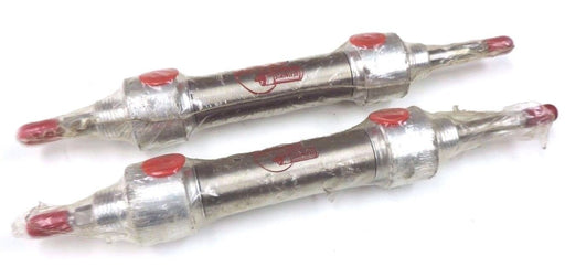 LOT OF 2 NEW BIMBA MRS-041-DXDEZ PNEUMATIC CYLINDERS BORE:3/4 STROKE:1IN DBL ACT