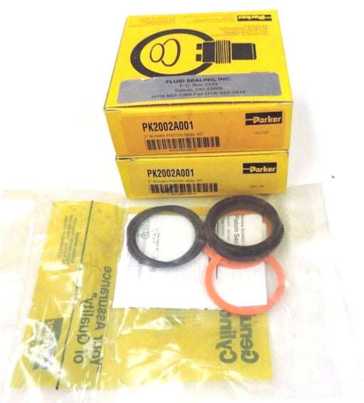 LOT OF 3 NEW PARKER PK2002A001 BUNAN PISTON SEAL KITS 2''