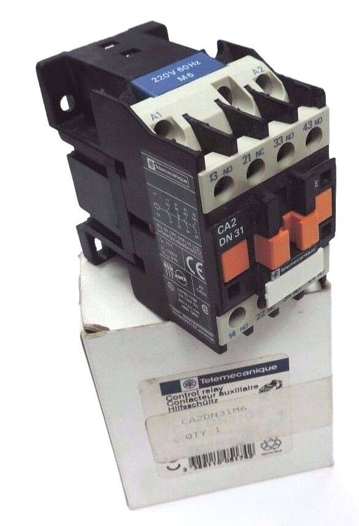 NIB TELEMECANIQUE CA2DN31M6 CONTROL RELAY 220V, 60HZ