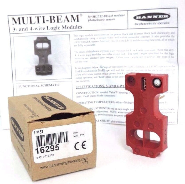 NIB BANNER LM5T MULTI-BEAM LOGIC MODULE 16295