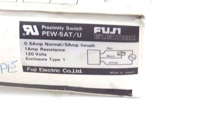 NIB FUJI PEW-5AT/U PROXIMITY SWITCH  PEW5ATU, 120V, 1AMP RESISTANCE