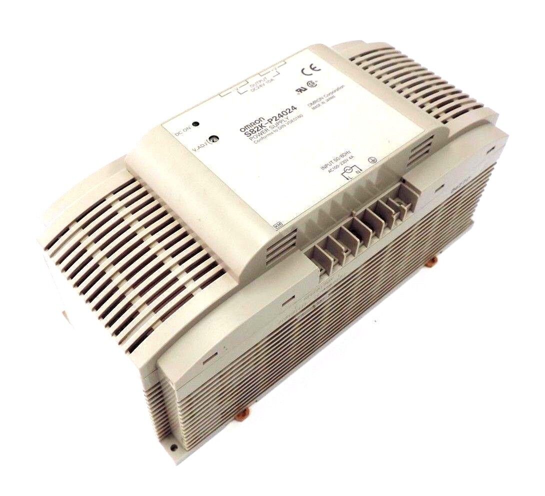 OMRON S82K-P24024 POWER SUPPLY 50/60HZ, 100/230VAC, 4A, 24VDC, S82KP24024
