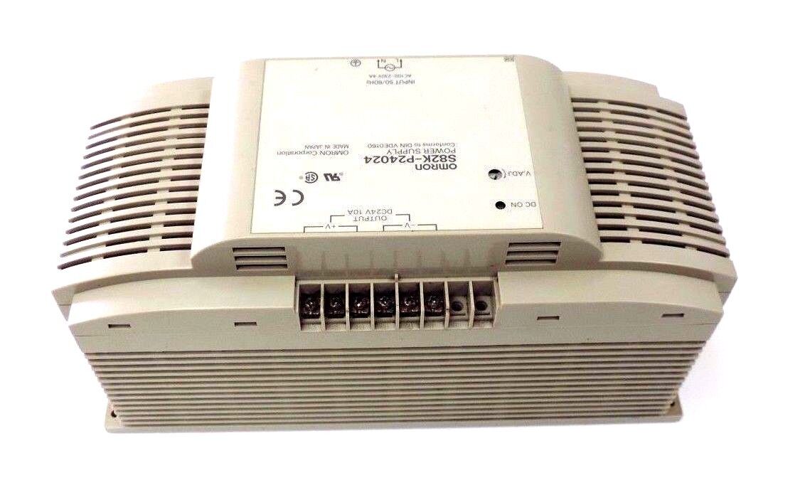 OMRON S82K-P24024 POWER SUPPLY 50/60HZ, 100/230VAC, 4A, 24VDC, S82KP24024