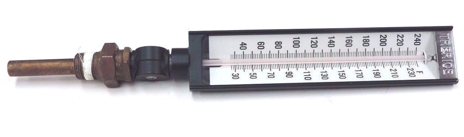 TRERICE INDUSTRIAL THERMOMETER 28-240 DEGREES F