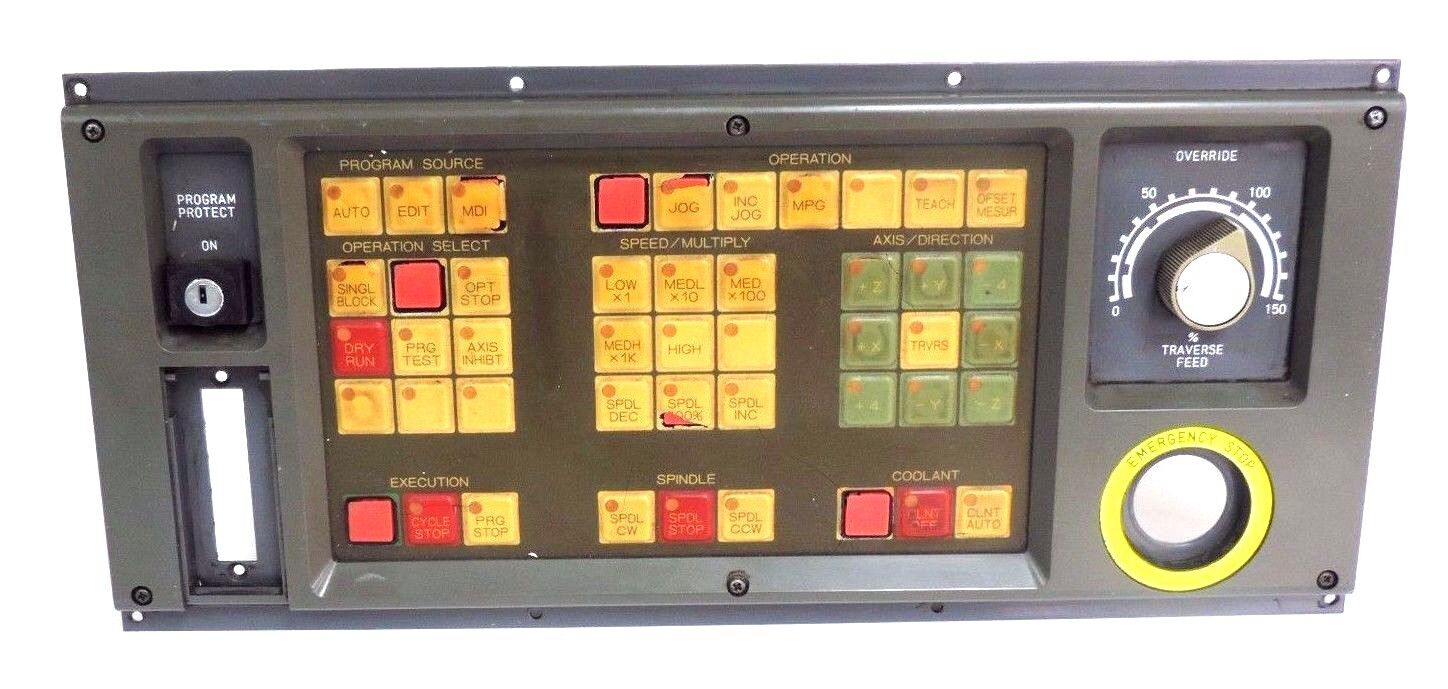 FANUC A02B-0092-C141 OPERATOR'S PANEL W/ A16B-1310-0380/04B BOARD, A02B0092C141