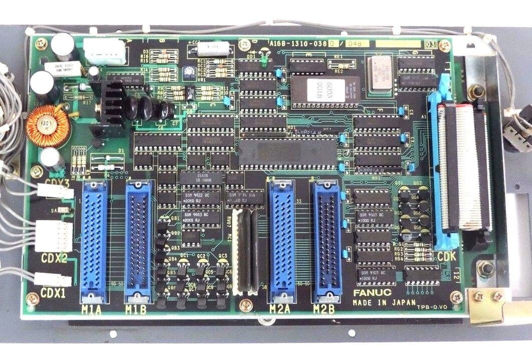 FANUC A02B-0092-C141 OPERATOR'S PANEL W/ A16B-1310-0380/04B BOARD, A02B0092C141