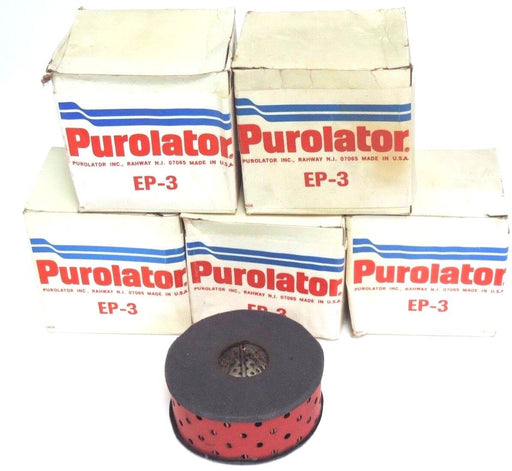 LOT OF 5 NIB PURLOATOR INC. EP-3 FILTERS EP3