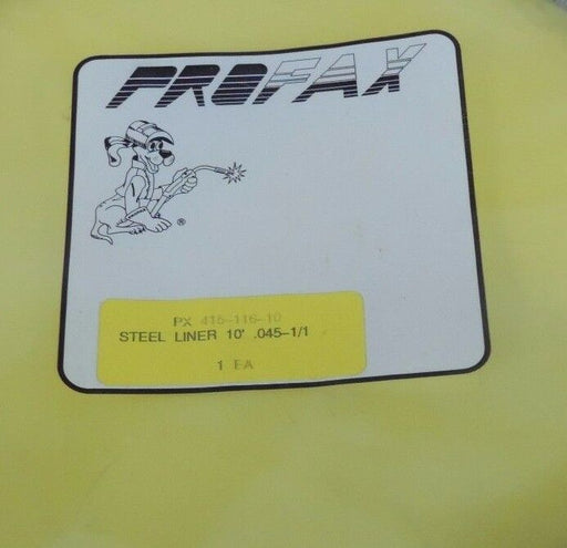 LOT OF 2 NEW PROFAX 415-116-10 STEEL LINERS 10' .045-1/1