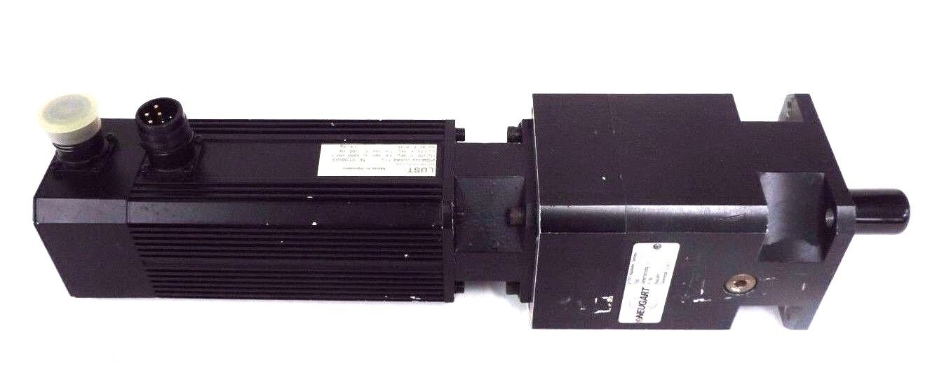 LUST PSM-N3-20R84-112 SERVO MOTOR W/ NEUGART PL90S/OP2/OP6 GEAR BOX 1:15 PL90S