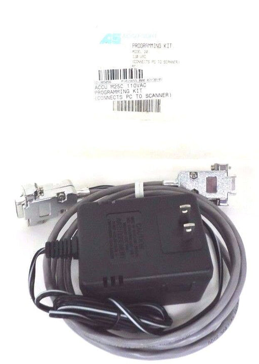 NEW ACCU-SORT PROGRAMMING KIT FOR MODEL 20 CONNECTS PC TO SCANNER M25C, 110VAC