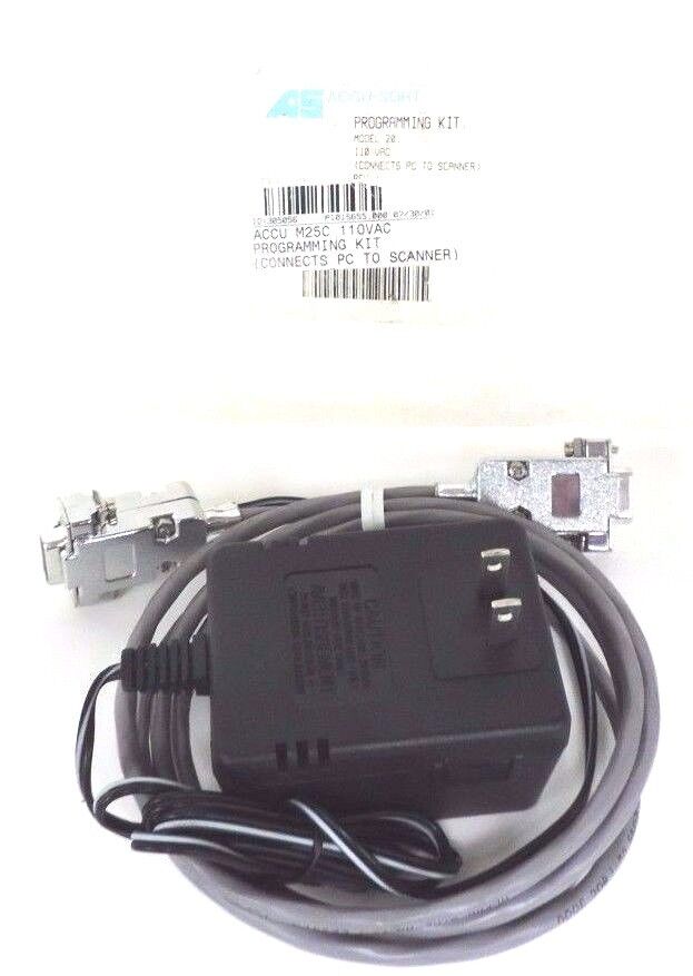 NEW ACCU-SORT PROGRAMMING KIT FOR MODEL 20 CONNECTS PC TO SCANNER M25C, 110VAC