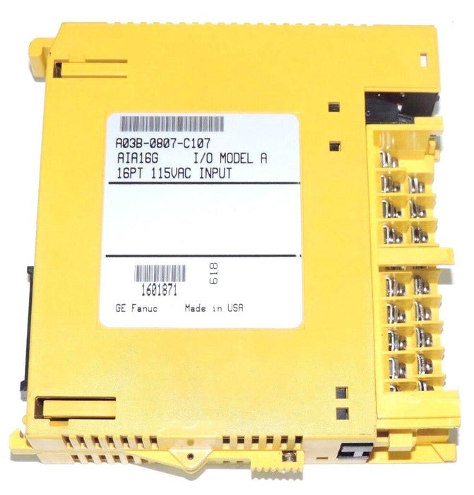 LOT OF 3 FANUC A03B-0807-C107 AIA16G INPUT MODULES A03B0807C107 W/O FRONT COVER