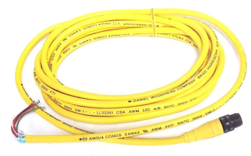 NEW BRAD HARRISON 704006A13F120 MICRO-CHANGE CORDSET 12', 4P MALE/MALE