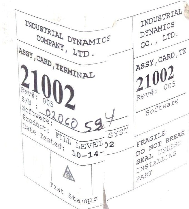 REPAIRED COMPUTERWISE 8403042 PC BOARD 21002, 840304-2