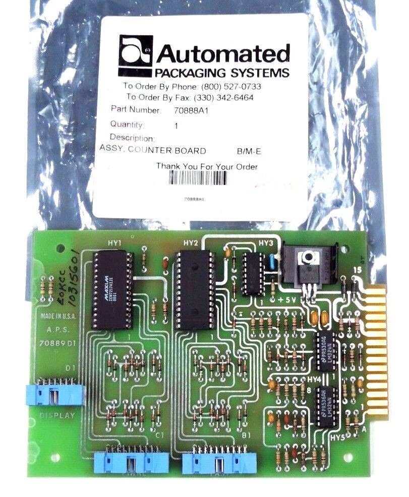 NEW AUTOMATED PACKAGING SYSTEMS 70888A1 COUNTER BOARD B/M-E
