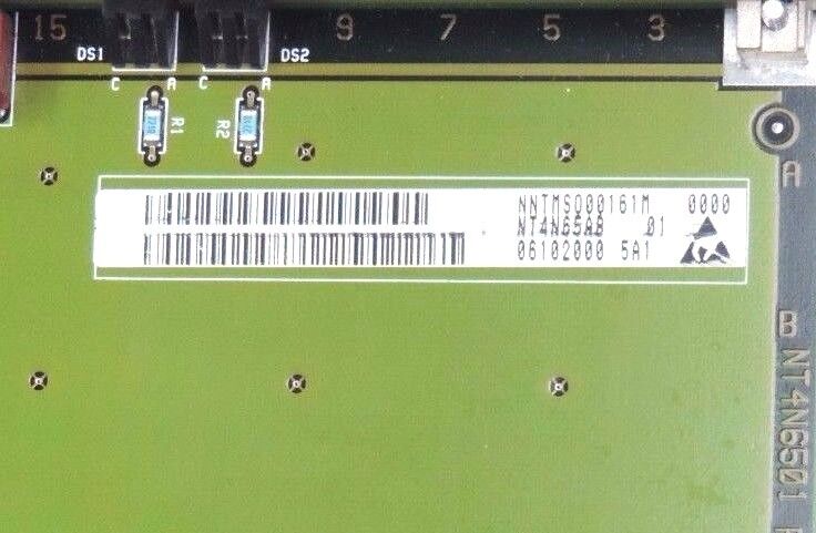 REPAIRED NORTEL NETWORKS NT4N65AB INTERFACE CARD REL. 02, NNTMSO00161M, NT4N6501