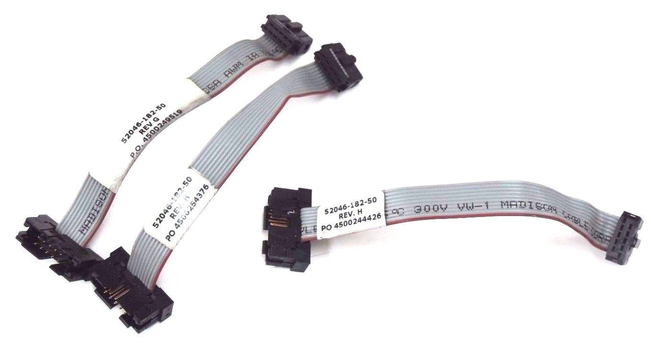 LOT OF 3 SQUARE D BELDEN 52046-182-50 RIBBON CABLES REV. H, G, 5204618250