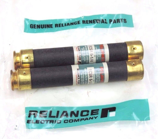 LOT OF 2 NEW RELIANCE ELECTRIC ECSR-6-1/4, 600V FUSES ECSR614