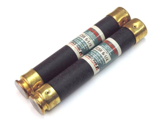 LOT OF 2 NEW RELIANCE ELECTRIC ECSR-6-1/4, 600V FUSES ECSR614