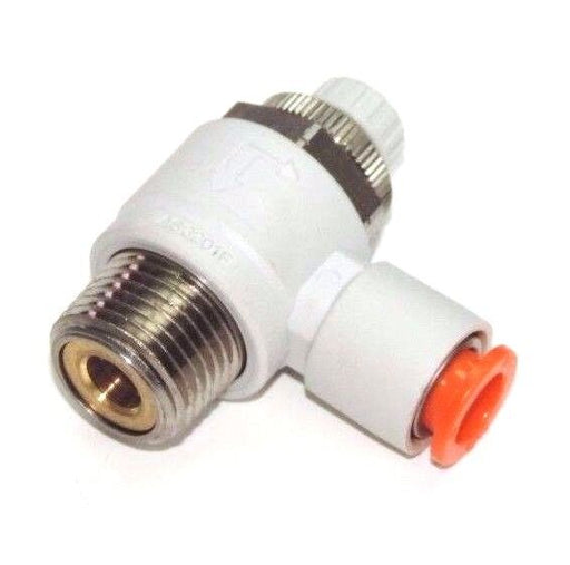 NEW SMC NAS3201F-N03-09 FLOW CONTROL W/ FITTING NAS3201FN0309