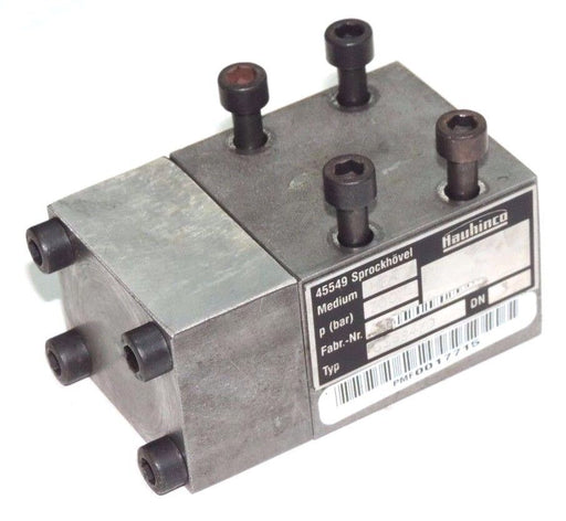 LOT OF 2 REPAIRED HAUHINCO 6358470 HYDRAULIC VALVES 700BAR HFA MEDIUM 3DN