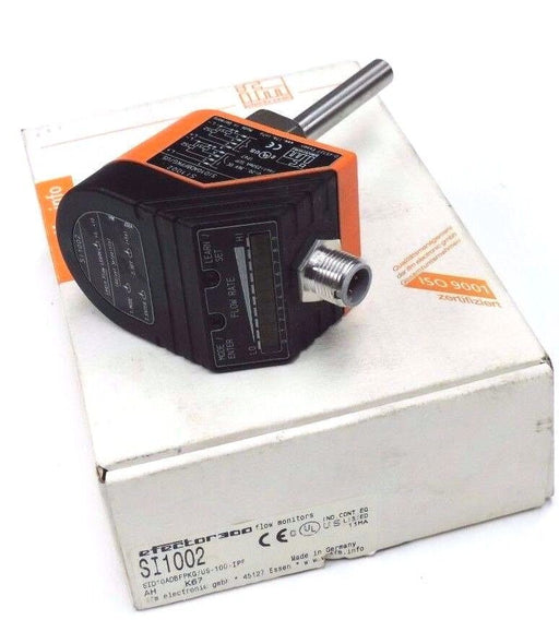 NIB IFM EFECTOR SI1002 FLOW MONITOR SID10ADBFPKG/US-100-IPF, U: 20...36V DC