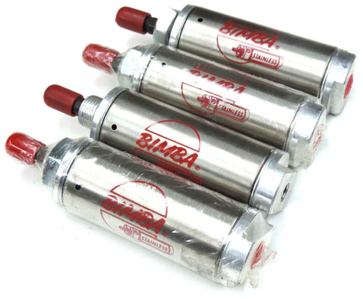 LOT OF 4 NEW BIMBA 171.25 PNEUMATIC CYLINDERS 1.5INCH BORE 1.25INCH STROKE