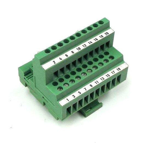 LOT OF 10 PHOENIX CONTACT ET2 TERMINAL BLOCKS, 20 POSITION, 60 V