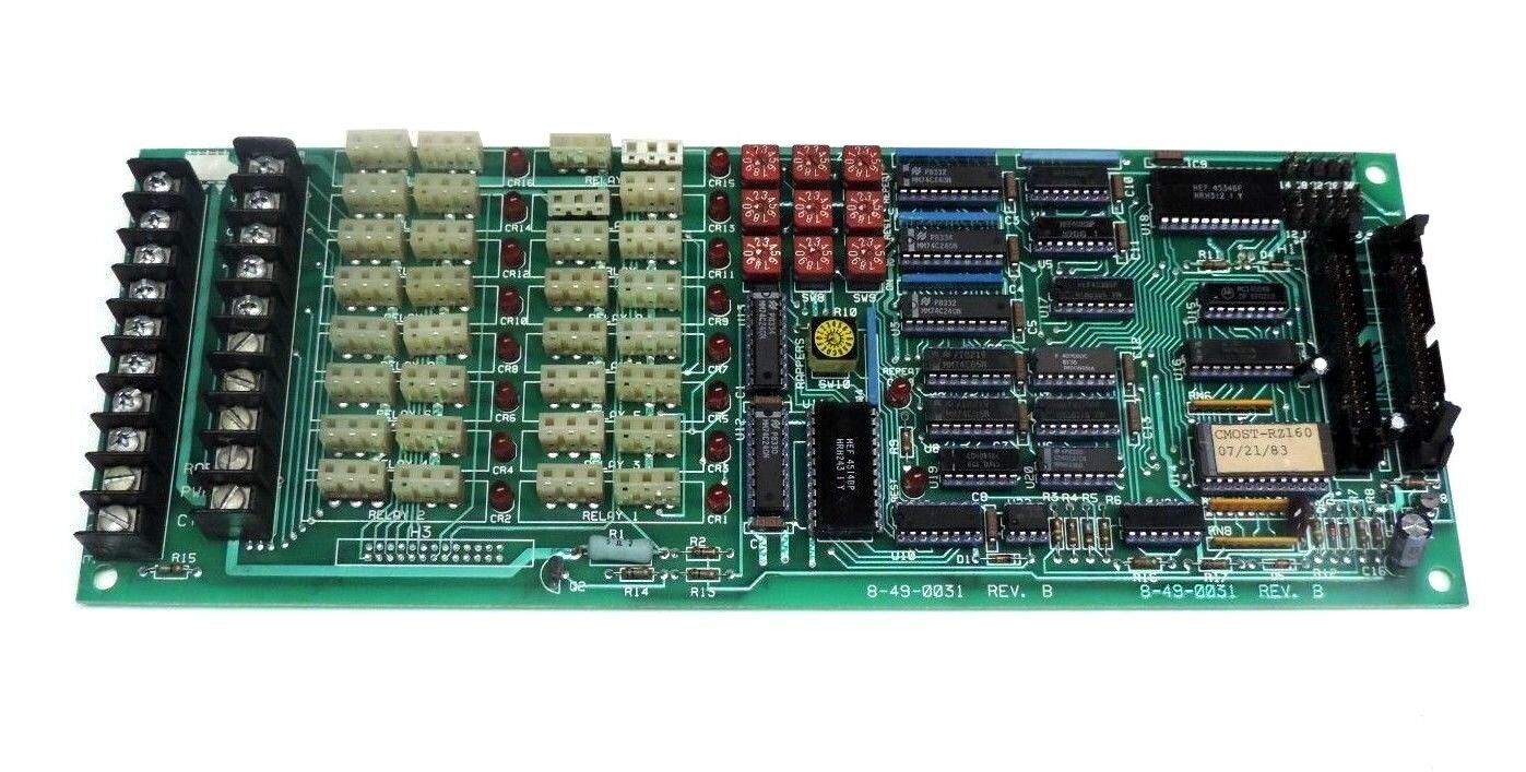 WRAPPER 8-49-0031 REV. B PC BOARD W/ ONE BROKEN CONNECTOR CLIP 8490031