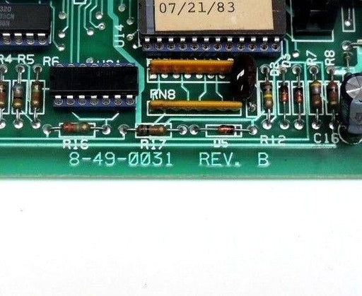 WRAPPER 8-49-0031 REV. B PC BOARD W/ ONE BROKEN CONNECTOR CLIP 8490031