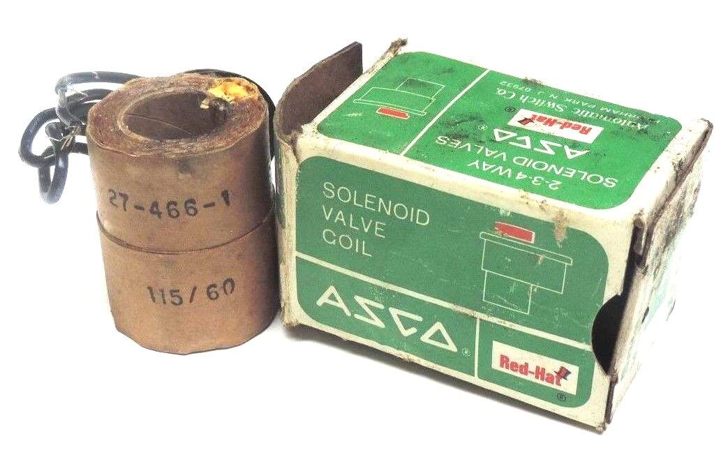 NIB ASCO 27-466-1 SOLENOID VALVE COIL 115/60, 274661