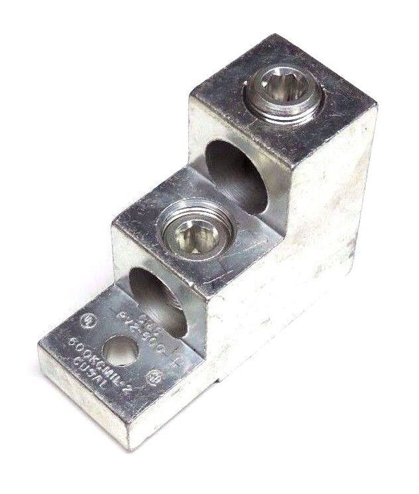 LOT OF 3 SQUARE D PV2-600 LUGS ALUMINUM, 600KCMIL-2, CU9AL
