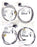 LOT OF 4 NEW WOODHEAD 1300130064 CONNECTORS 2P FEMALE STRAIGHT 3' LEADS