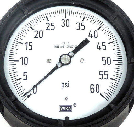 LOT OF 2 TYPE 316 STAINLESS SOCKET TUBE & TIP GAUGES (1) DANTON (1) WIKA 1-60PSI