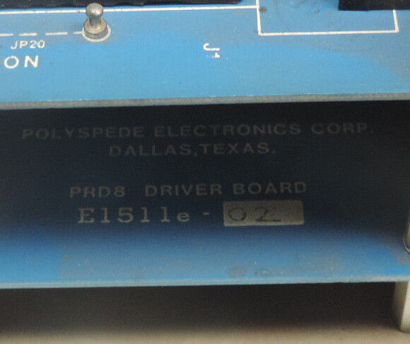 POLYSPEDE MODEL PRD8-200 ADJUSTABLE SPEED DRIVE E1511E-02 , E1512B-2 , E1522B-02