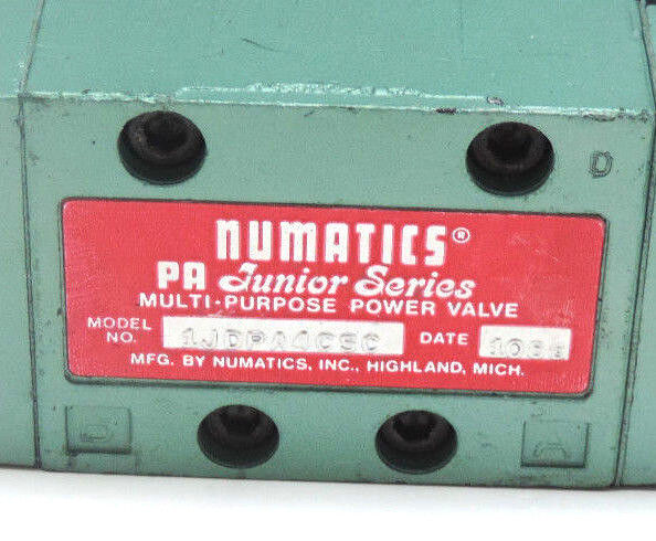 NUMATICS 1JDPA4CSC MULTI PURPOSE POWER VALVE