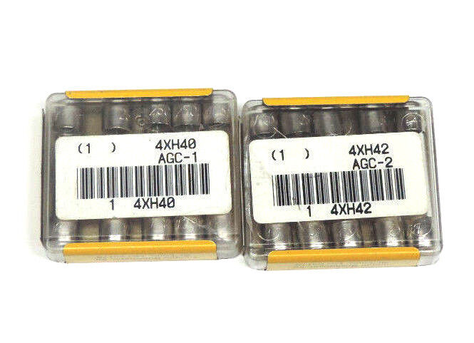 LOT OF 25 NEW COPPER BUSSMANN AGC-1 FUSES AGC1 & 25 NEW AGC-2 FUSES AGC2