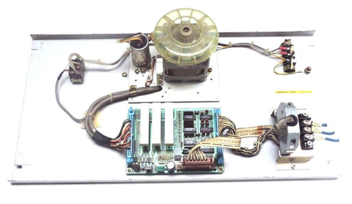 FANUC A02B-0047-C062 TAPE READER A20B-0007-0750/06B BOARD, A90L-0001-0114 MOTOR