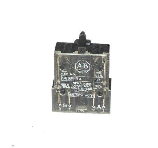 LOT OF 6 ALLEN BRADLEY 800M-XA CONTACT BLOCKS SER B 800MXA