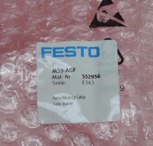 NEW FESTO M59-AGF SUB-BASE M59AGF MAT. : NR. 552956, SER. E343