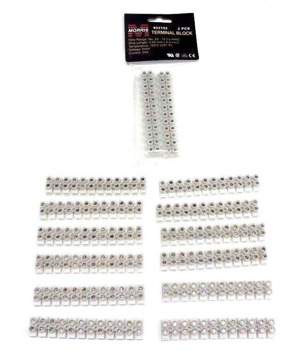 LOT OF 14 NEW MORRIS # 22152 TERMINAL BLOCKS