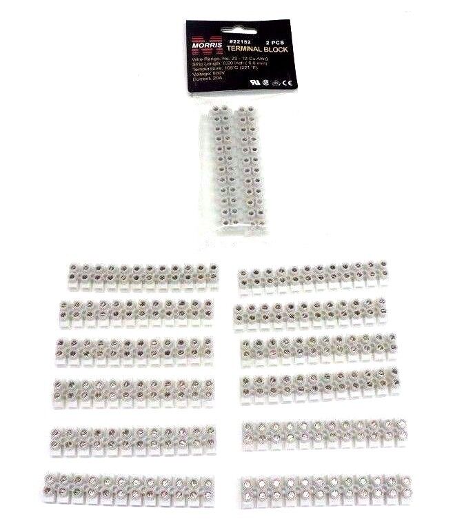 LOT OF 14 NEW MORRIS # 22152 TERMINAL BLOCKS