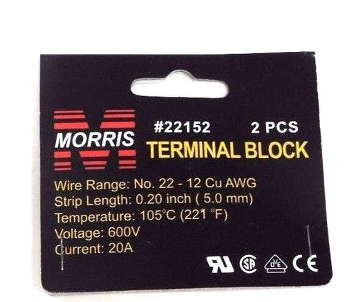 LOT OF 14 NEW MORRIS # 22152 TERMINAL BLOCKS