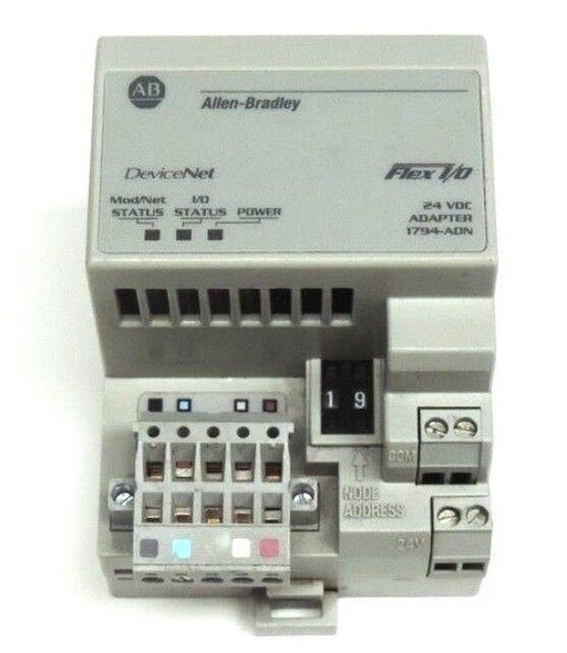 ALLEN BRADLEY 1794-ADN DEVICENET FLEX I/O 1794ADN, SER. B, REV. A01, 24 VDC