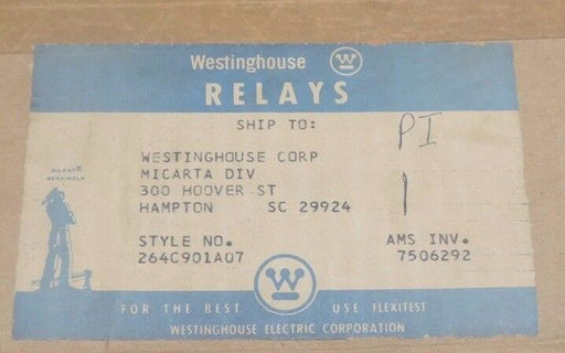 NIB WESTINGHOUSE C0-9H1111N OVERCURRENT RELAY STYLE 26C901A07 TYPE C0-9