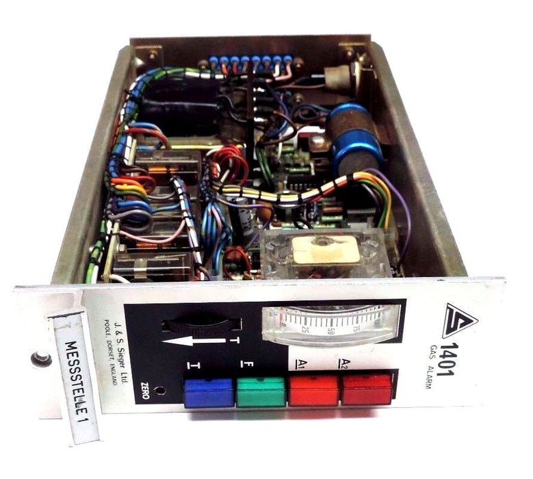 J & S SIEGER 1401 GAS ALARM UNIT CM: 15 191 HEAD NO: 37 436 MESSSTELLE 1, 1400